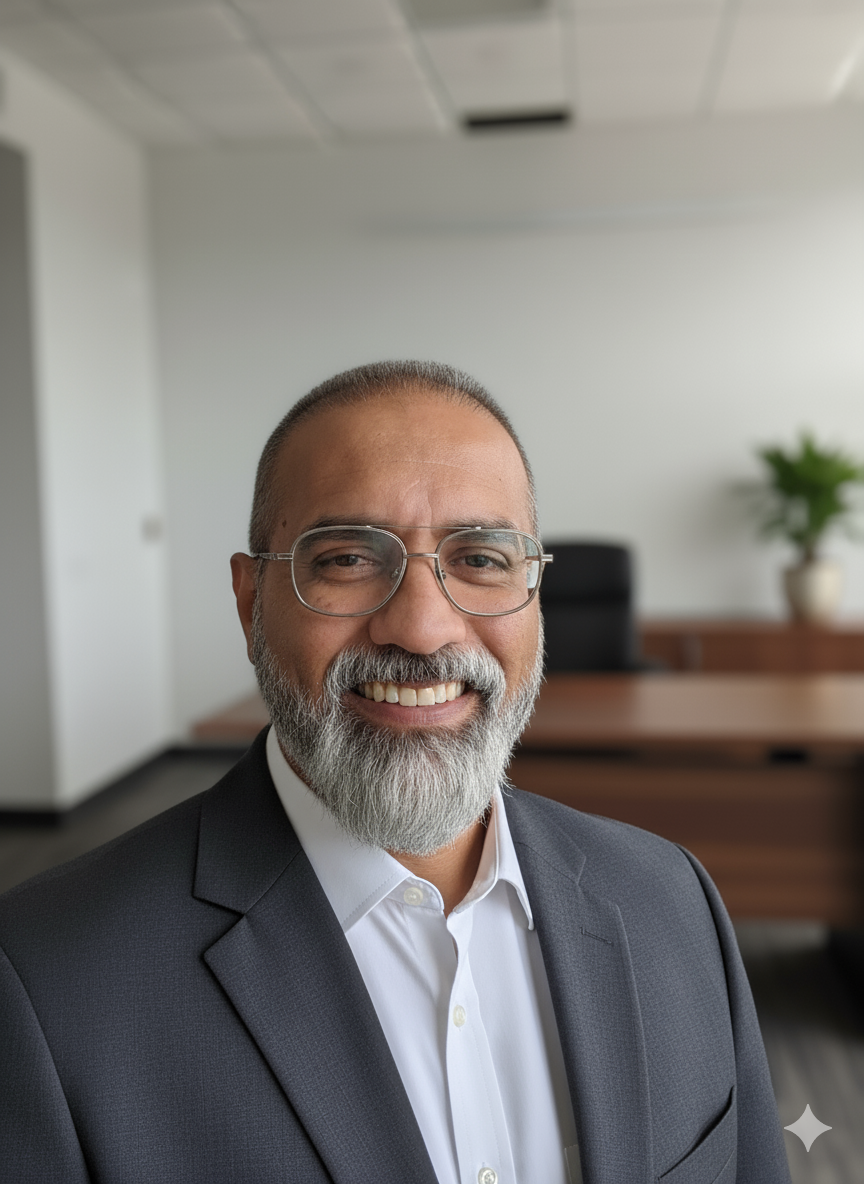 A portrait of Asif Chauhan on his travels.